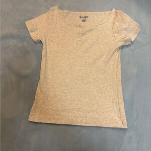 Brandy Melville Gray Short Sleeve Top